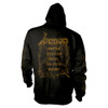 Venom 'Welcome To Hell Gold' (Black) Zip Up Hoodie Back