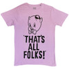 Looney Tunes 'That's All Folks' (Purple) T-Shirt