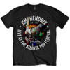 Jimi Hendrix 'Atlanta Pop Festival 1970' (Black) T-Shirt