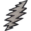 Grateful Dead 'Lightning Silver' Iron On Patch