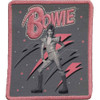 David Bowie 'Pink Flash Woven Logo' Iron On Patch