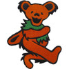 Grateful Dead 'Orange Dancing Bear' Iron On Patch