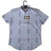The Beatles 'Drum & Apples v2' (Oxford Blue) Casual Shirt