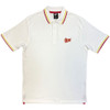 David Bowie 'Flash Logo v2' (White) Polo Shirt