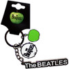The Beatles 'Text Logo Drop T Drum & Apple Charms' Keyring