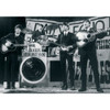 The Beatles 'Daily Echo On Stage Performance' (Black & White) Postcard