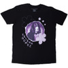 Selena Gomez 'Purple Floral' (Black) T-Shirt