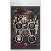 Twisted Sister 'Ride To Live' Button Badge Pack