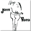 John Lennon 'John & Yoko On White' Fridge Magnet
