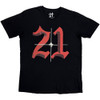 21 Savage 'Death Before Dishonor Daggers' (Black) T-Shirt