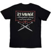 21 Savage 'Death Before Dishonor Daggers' (Black) T-Shirt