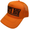 Death Row Records 'Text Logo Mono' (Orange) Trucker Cap
