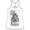 The Beatles 'Stars & Stripes' (White) Womens Fitted Vest T-Shirt