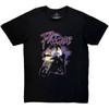 Prince 'Purple Rain Logo Outline' (Black) Carbon T-Shirt