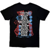 Red Hot Chili Peppers 'Blood Sugar Sex Magik Tracklist' (Black) Carbon T-Shirt