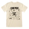 One Piece 'Treasure Map' (Natural) T-Shirt