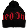 The Damned 'Red Logo' (Black) Ex-Tour Bobble Beanie Hat