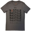 Bastille 'Repeat Logo' (Grey) Ex-Tour T-Shirt