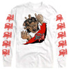 Death 'Denial Of Life' (White) Long Sleeve Shirt - US Import