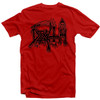 Death 'Classic Logo Black on Red' (Red) T-Shirt - US Import