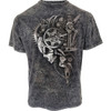 Spiral 'Diesel Punk' (Black & Grey) Acid Wash T-Shirt