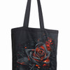 Spiral 'Burnt Rose' Spiral Cotton Tote Bag