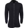 Spiral 'Plain' (Black) Womens Fitted Fish Tail Zipped Hoodie