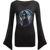 Spiral 'Reaperette' (Black) Womens Fitted Gothic Sleeve T-Shirt