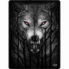 Spiral 'Forest Wolf' Fleece Blanket
