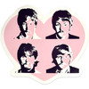 The Beatles 'Beatles In Heart' Sticker
