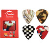 Fender 'Patterns' Leather Coaster Set