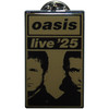 Oasis 'Live '25 Gold Split Faces' Ex-Tour Pin Badge