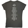 AC/DC 'Silver High Voltage EU Tour '25' (Charcoal Grey) Womens Fitted T-Shirt