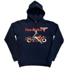 Van Halen 'Pinup Motorcycle' (Navy Blue) Unplugged Pull Over Hoodie