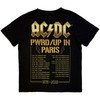 AC/DC 'PWR'D-UP In Paris EU Tour '25' (Black) T-Shirt