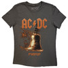 AC/DC 'Bell Lightning EU Tour '25' (Charcoal Grey) Womens Fitted T-Shirt