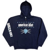 Green Day 'American Idiot Electric' (Navy) Zip Up Hoodie