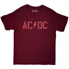 AC/DC 'Logo EU Tour '25' (Maroon Red) T-Shirt