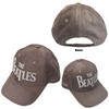 The Beatles 'Drop T Logo & Apple Corduroy' (Grey) Baseball Cap