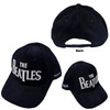 The Beatles 'Drop T Logo & Apple Corduroy' (Navy Blue) Baseball Cap