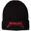 Metallica 'Red Logo Shadow' (Black) Beanie Hat