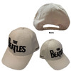 The Beatles 'Drop T Logo & Apple Corduroy' (Natural) Baseball Cap