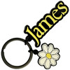 James 'Yellow Logo White Daisy Charm' Keyring