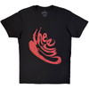 The Cure 'Swirl Logo' (Black) Carbon T-Shirt