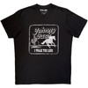 Johnny Cash 'I Walk The Line' (Black) Carbon T-Shirt