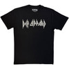 Def Leppard 'Logo Mono' (Black) Eco T-Shirt