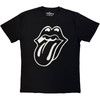 The Rolling Stones 'Classic Tongue Mono' (Black) Eco T-Shirt
