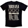 Nirvana 'Tour '91' (Black) Carbon T-Shirt