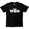 The Who 'Block Logo Mono' (Black) Eco T-Shirt