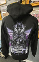 SLF 'Weirdo Mosher Freak Amethyst' (Black) Hoodie Model Back